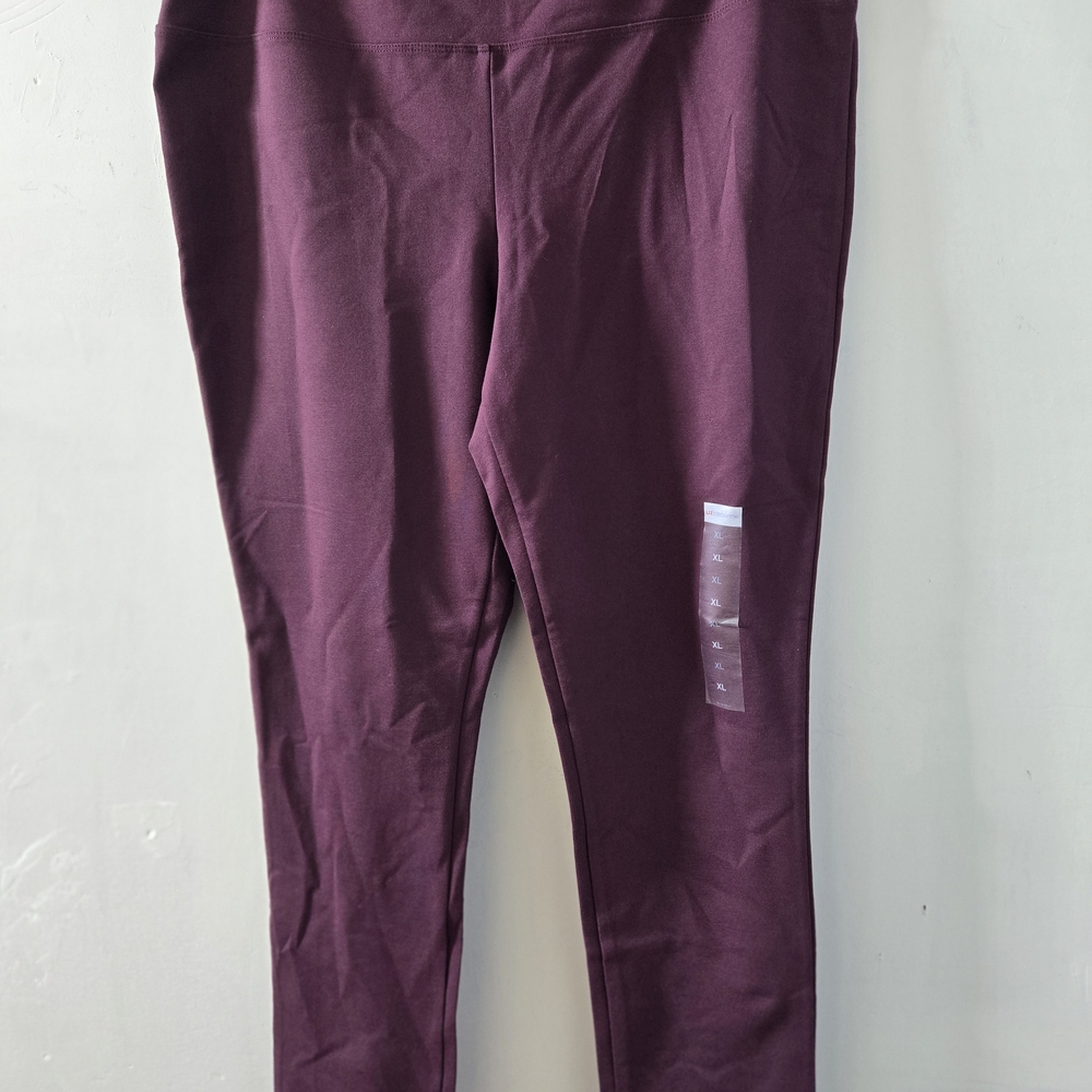 Liz Claiborne Purple Leggings Slim Fit Stretch